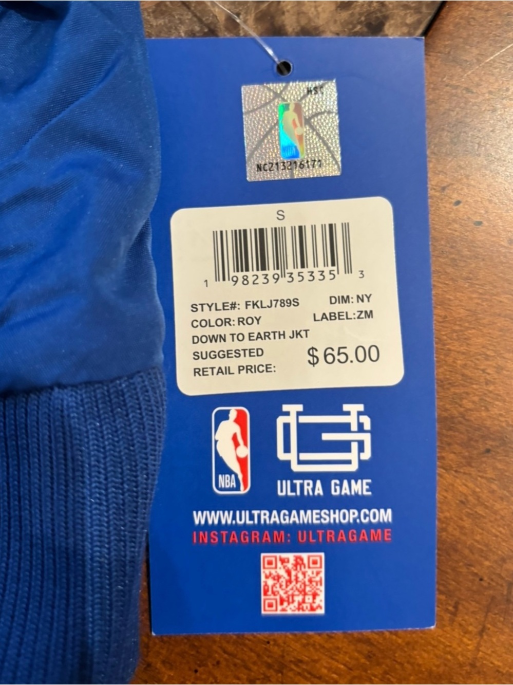 Women’s New York Knicks Lightweight Pullover 1/4 Zip Cropped Jacket Size Small - Picture 4 of 6